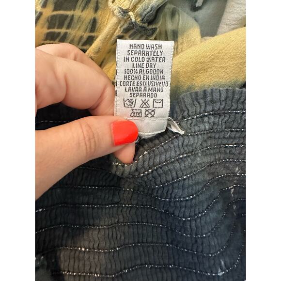 Ocean Drive multicolor sleeveless tie dye striped dress size large - Picture 4 of 10